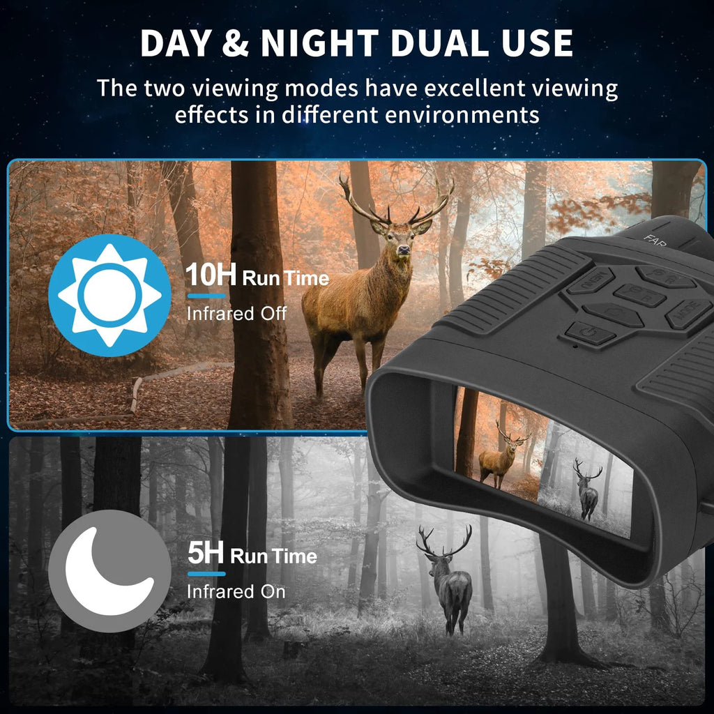 Night Vision Binoculars with 32GB SD Card, 4K 5x Zoom for Hunting V961985