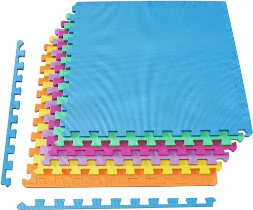 Puzzle Exercise Mat with EVA Foam Interlocking Tiles for MMA, Gymnastics and Home Gym H787