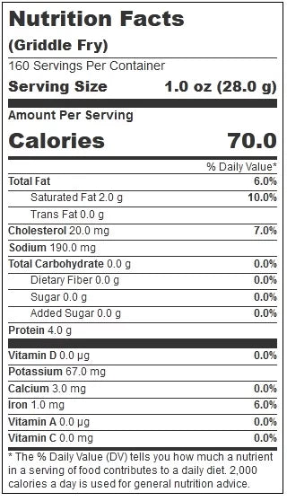 Sliced Halal Beef Bacon, 2.5 Pound J456