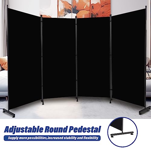 Room Divider 6ft 3 Panel Portable Fabric Partition Screen D7135