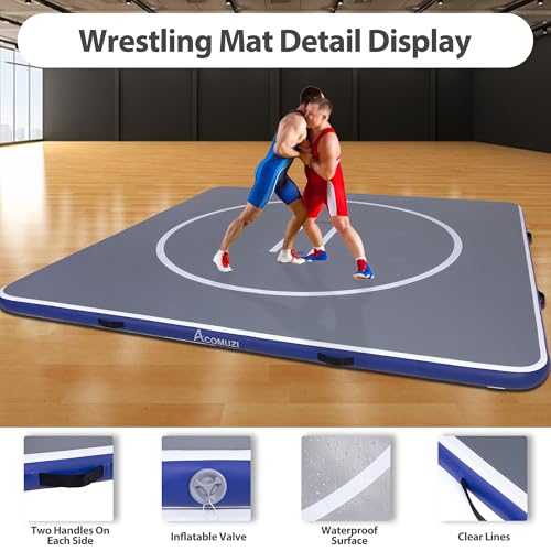 Inflatable Wrestling Mat 10FT/5FT, Portable Training Mat for Home H18741