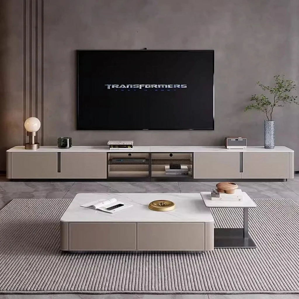 Mid Century TV Stand with Storage Drawers for Living Room J6786