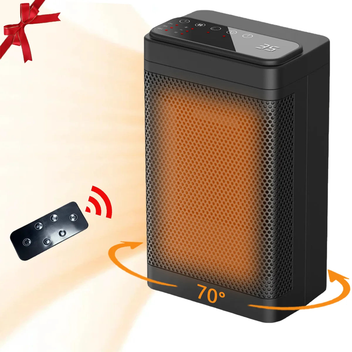 Space Heater for inside,1500W Portable Electric Heaters Indoor with Thermostat,Timer and Remote controls , Heater for Room,for Home ,Gifts