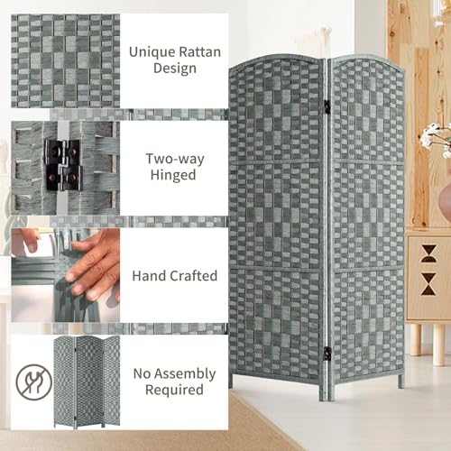 3 Panel Folding Room Divider, Dark Mocha Privacy Screen K453