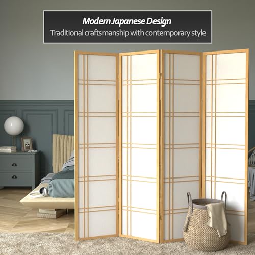 6 Panel Honey Room Divider D80902