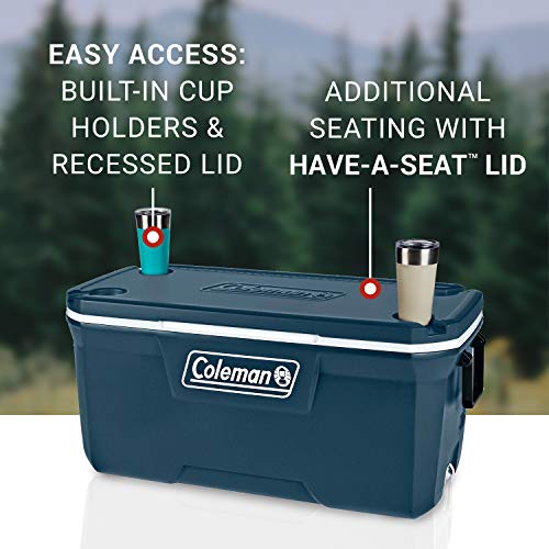 Insulated Portable Hard Cooler, Leak-Resistant, Keeps Ice up to 5 Days N135