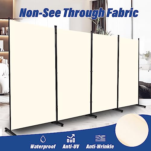 Room Divider 6ft 3 Panel Portable Fabric Partition Screen D7135