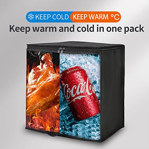 Insulated Food Delivery Bag Hot Cold Meal Carrier F1699