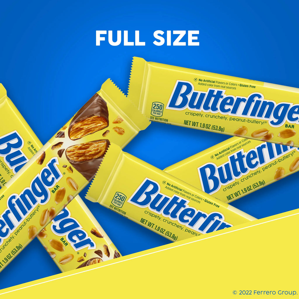 Chocolatey Peanut-Buttery Candy Bars, Individually Wrapped, 1.9 oz (24 Count) Z338343