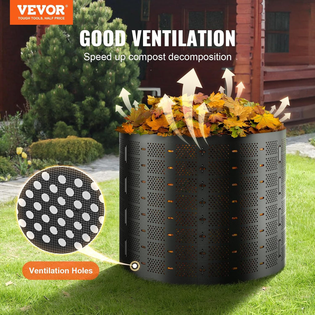 Compost Bin 220 Gallon, Outdoor Expandable Composter C188512