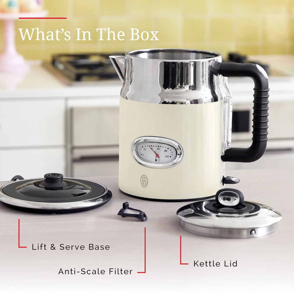 Retro 1.7L Electric Kettle, Cream N880