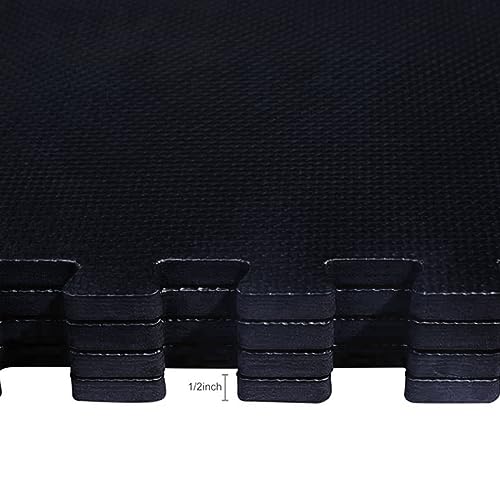 Puzzle Exercise Mat with EVA Foam Interlocking Tiles for MMA, Gymnastics and Home Gym H787