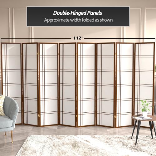 6 Panel Honey Room Divider D80902
