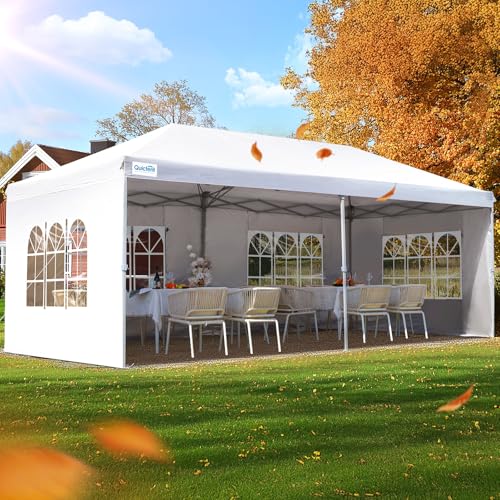 Pop up Canopy Tent 10x20ft Waterproof with Roller Bag B932