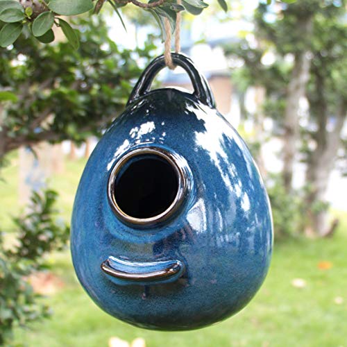 Ceramic Hanging Birdhouse for Outdoor Wild Birds I288358