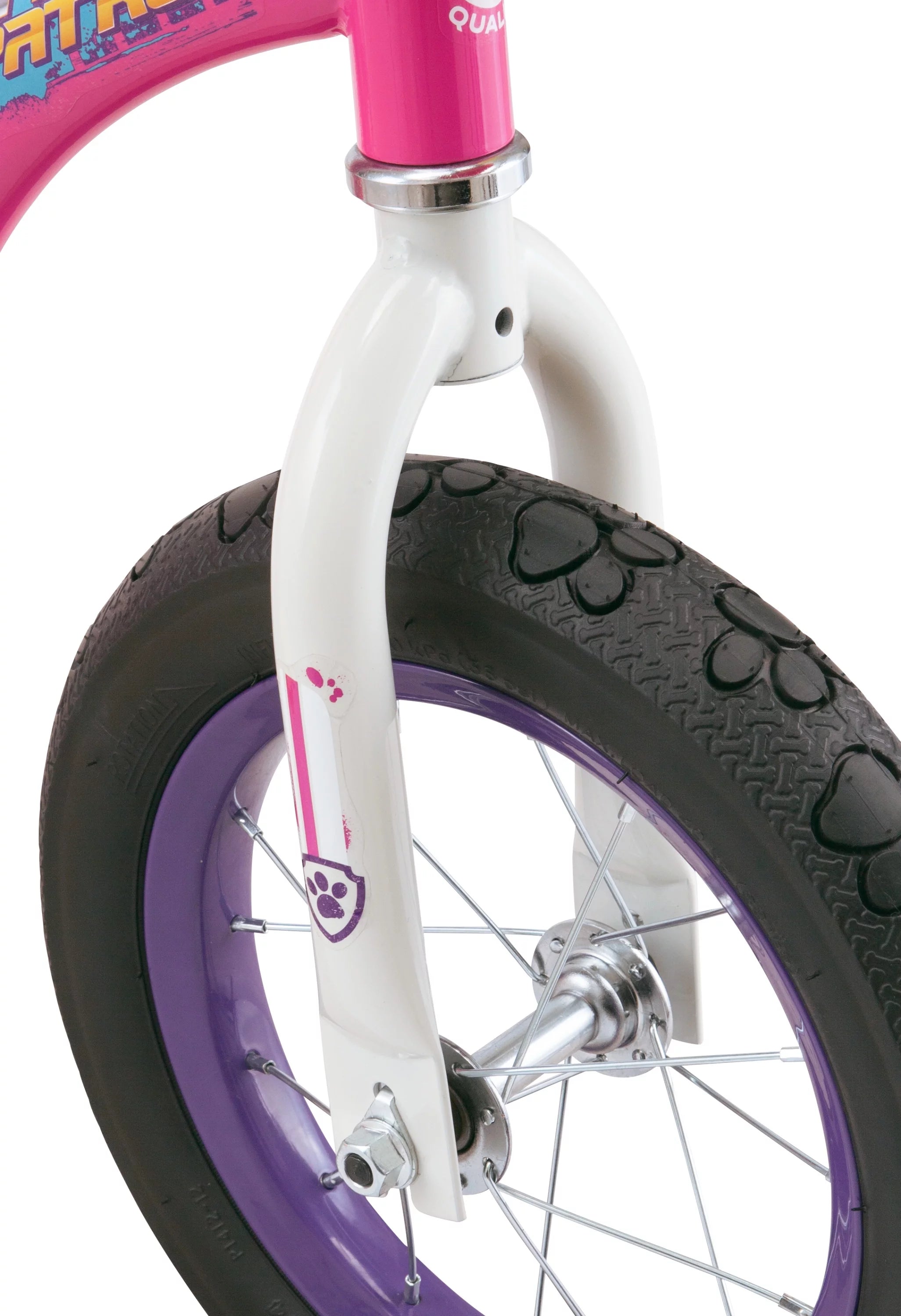Kids Bike with 12 Inch Wheels, Magenta Pink L150