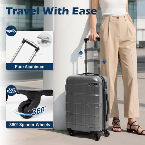 PC+ABS Spinner Suitcase with TSA Lock, 20/24/28 Inch Carry-On E252731