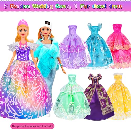 105 Pcs Doll and Closet Playset with Wardrobe and Accessories J440228