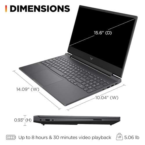 15.6" 144Hz FHD Gaming Laptop, AMD Ryzen 5, 16GB RAM, 512GB SSD T678
