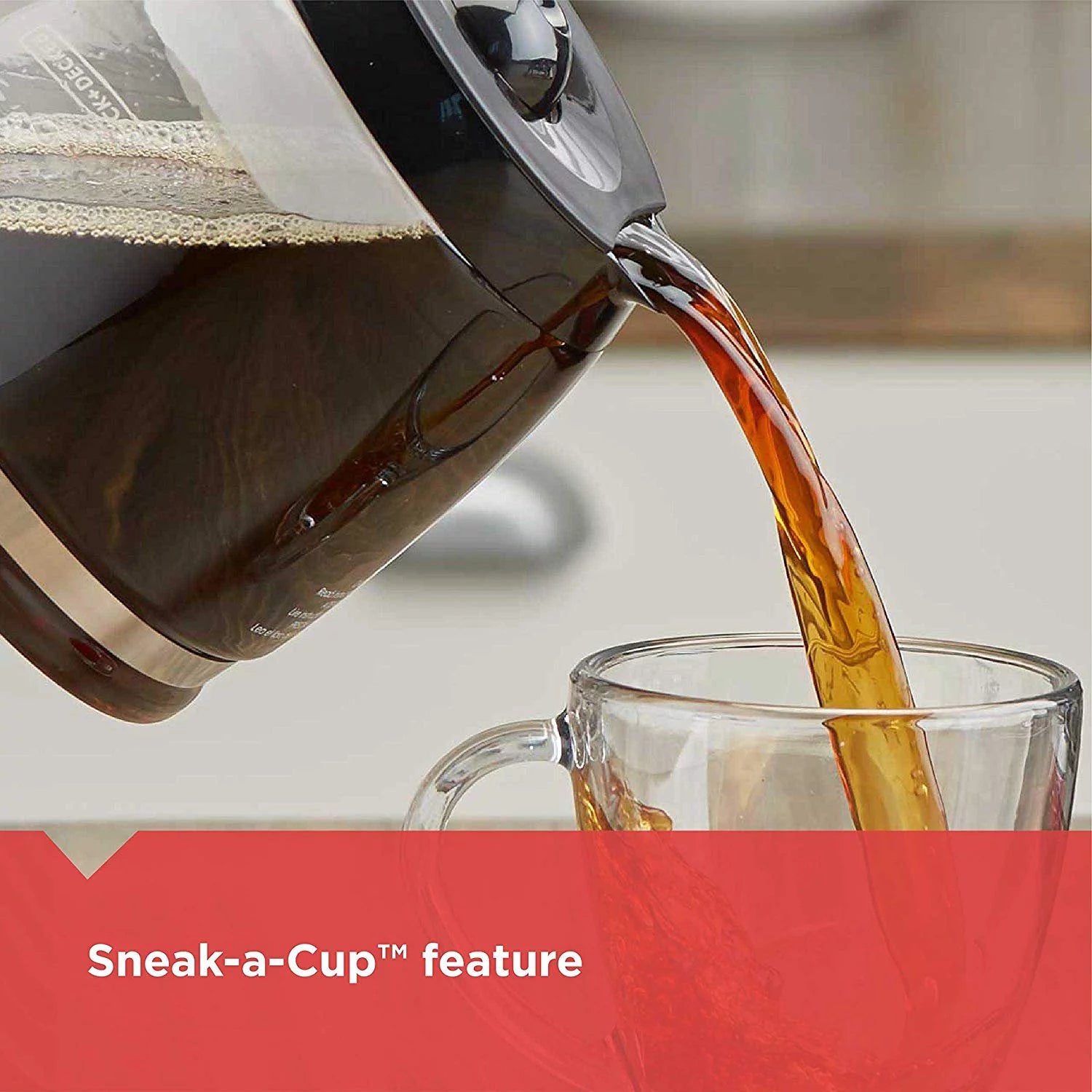 12-Cup Switch Coffee Maker with Glass Carafe L536355
