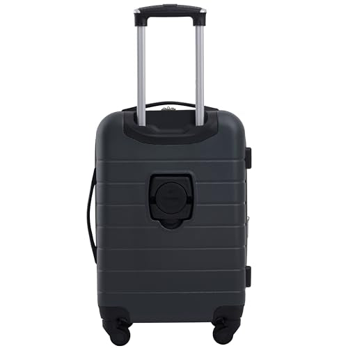Smart Luggage Set with Cup Holder and USB Port, 20-Inch Carry-On D90568