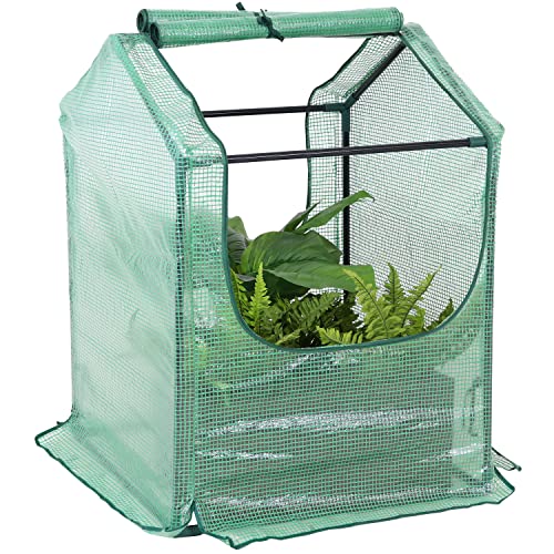 Outdoor Mini Greenhouse Tent with Steel Frame I875789