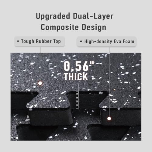 Interlocking Exercise Mat Tiles for Home Gym Flooring O80957