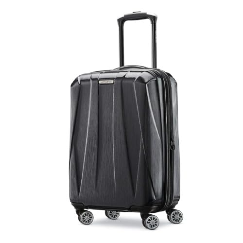 Hardside Expandable Carry-On Luggage with Spinner Wheels, Black, 20-Inch O253