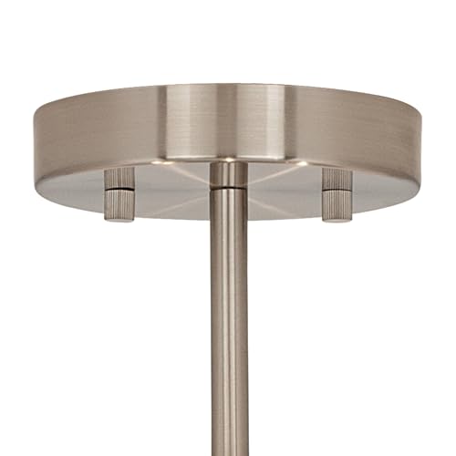 Modern Semi-Flush Mount Ceiling Light with Fabric Drum Shade E430