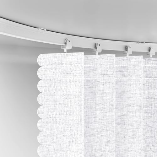 Blackout Accordion Room Divider Curtains with Ceiling Track for Bedroom Patio Sliding Door Q924855