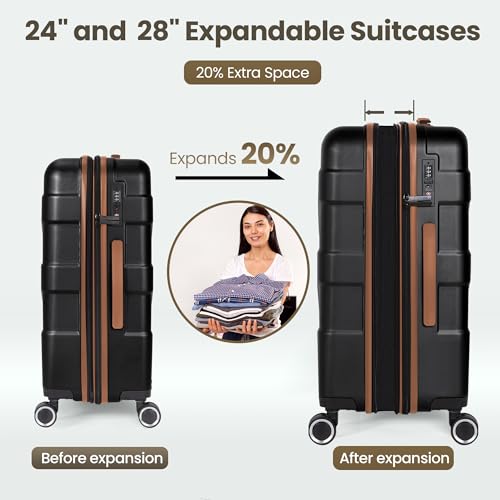 Hardside Carry-On Luggage 22x14x9 with Spinner Wheels G556