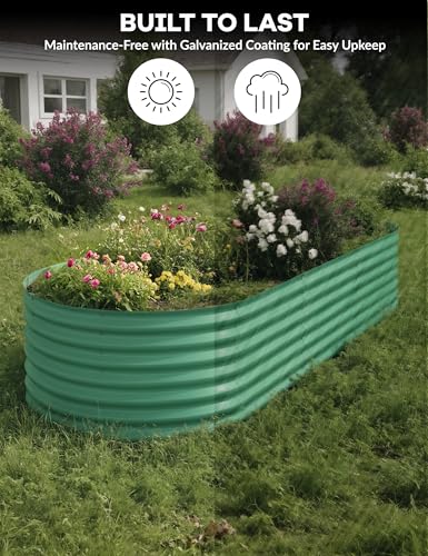 Galvanized Raised Garden Bed for Vegetables, Fruits and Flowers V33720