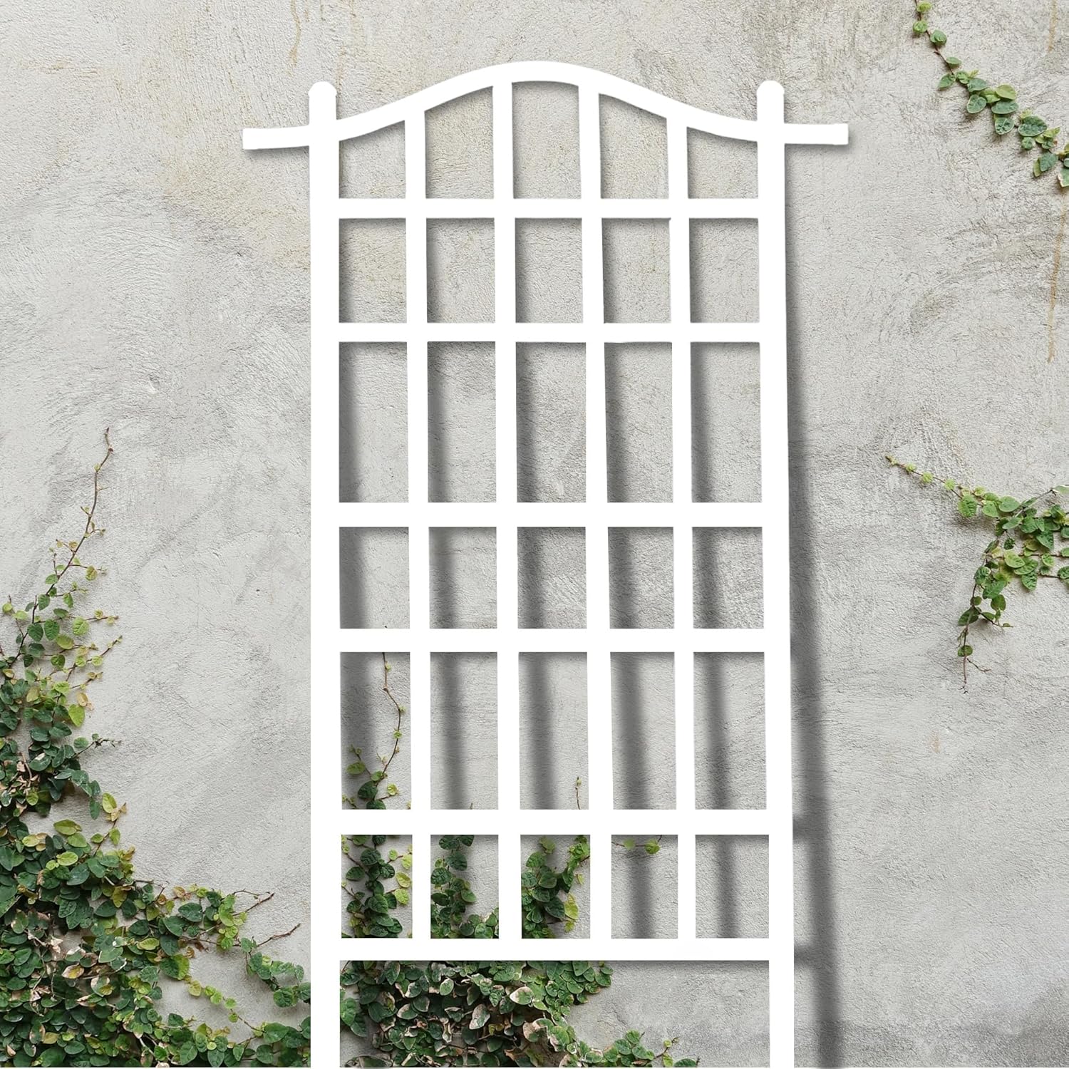 Garden Trellis 35 x 75 Inch Plant Support for Climbing Plants, White S210450