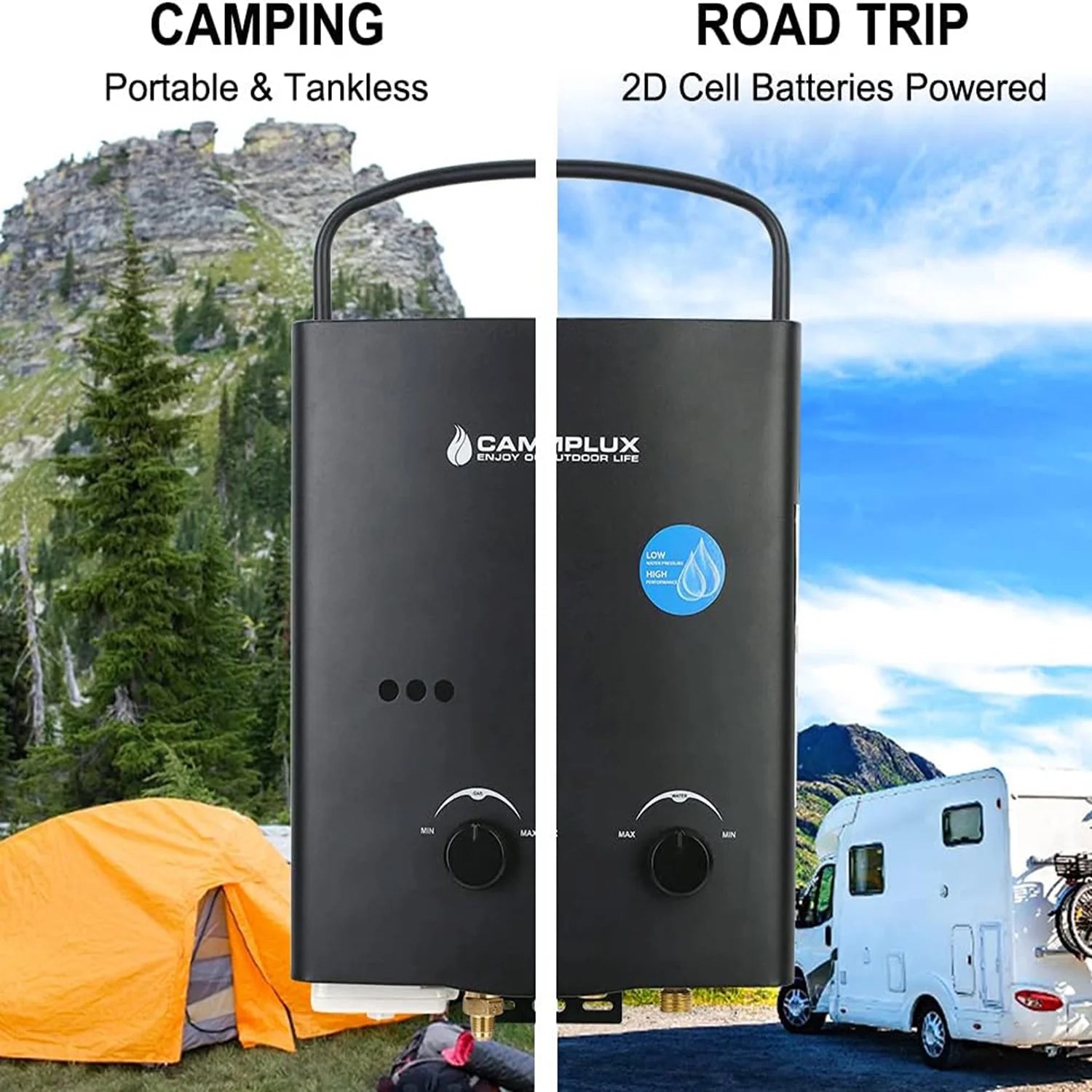Outdoor Portable Propane Tankless Water Heater with Pump G45406