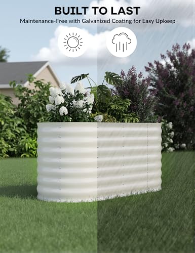 Galvanized Raised Garden Bed for Vegetables, Fruits and Flowers V33720