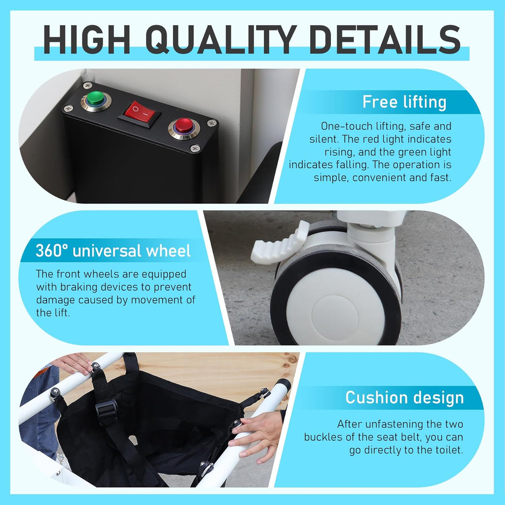 Electric Patient Transfer Lift Chair for Seniors, Wheelchair to Car F838
