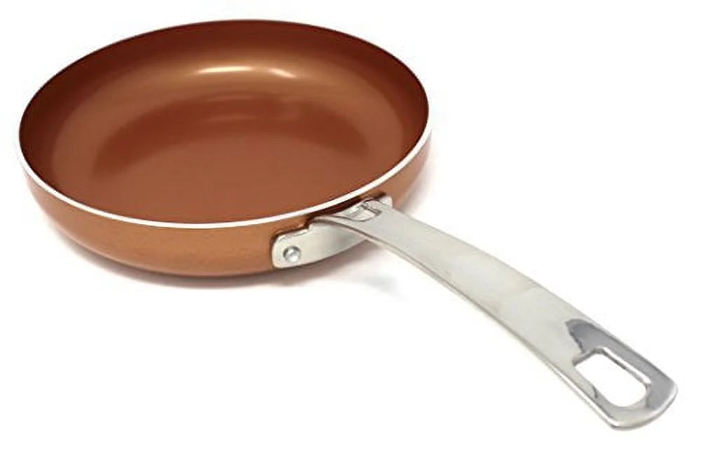 3 Piece Ceramic Coated Copper Frying Pan Cookware Set P55536