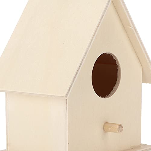 Small Hanging Wooden Bird House Kit for Kids DIY Outdoor Nest P34008