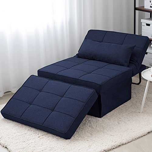 Folding Sofa Bed with Adjustable Backrest, Dark Grey Q8430