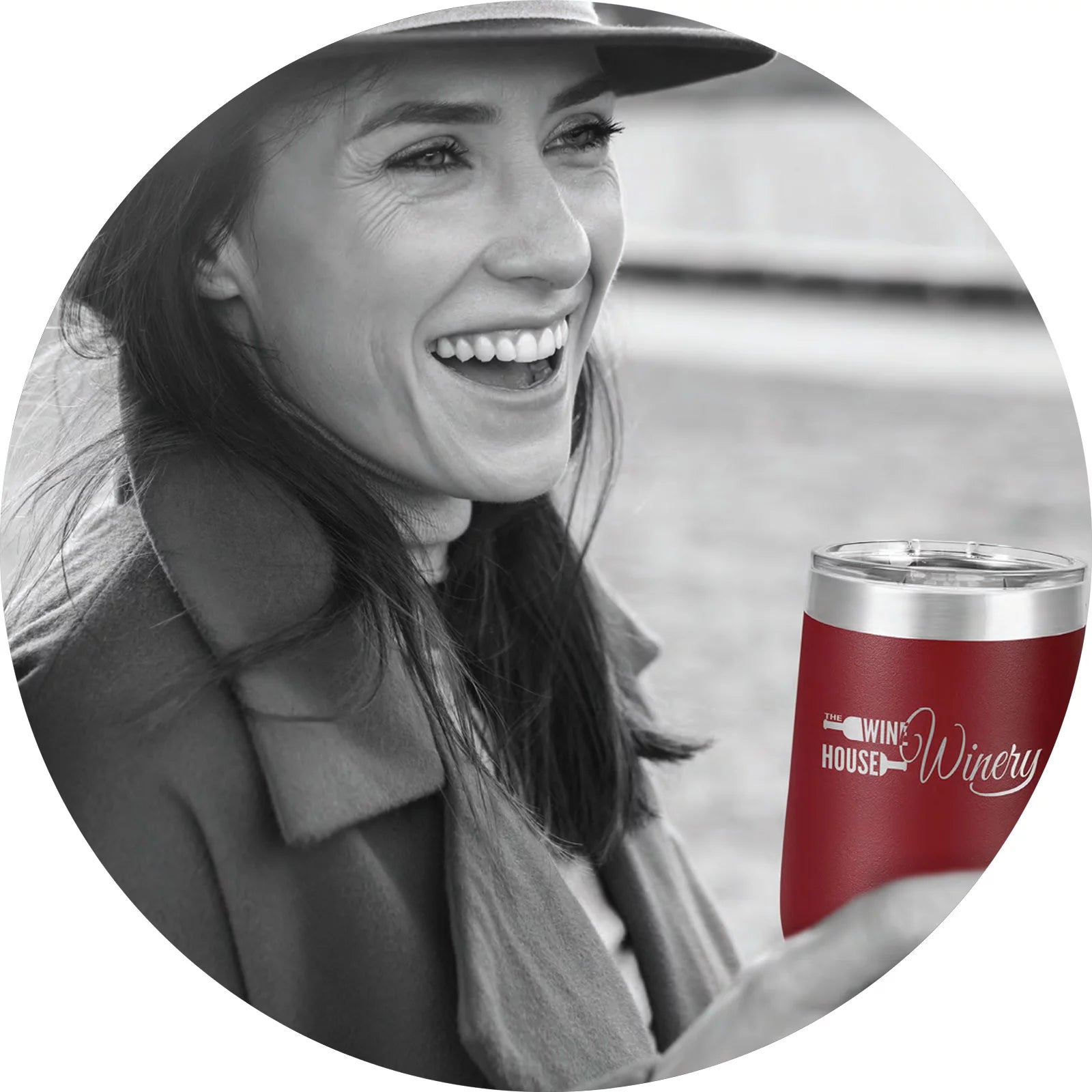 Wine Tumbler 12 oz - Laser Engraved - Stainless Steel - Vacuum Insulated - Stemless Z1314