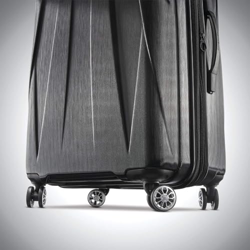 Hardside Expandable Carry-On Luggage with Spinner Wheels, Black, 20-Inch O253