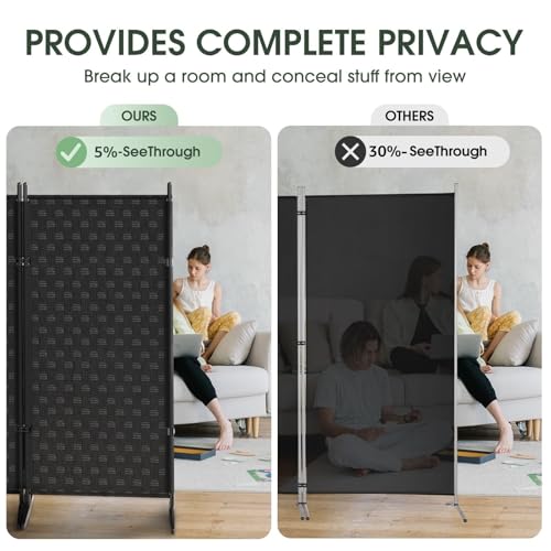 2 Panel Room Divider - Folding Privacy Screen for Indoor Separation V2920