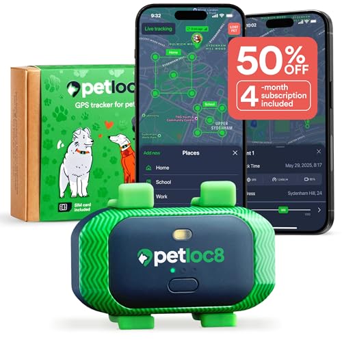 Dog GPS Tracker with Geo-Fence and Real-Time Location Alerts Q91407