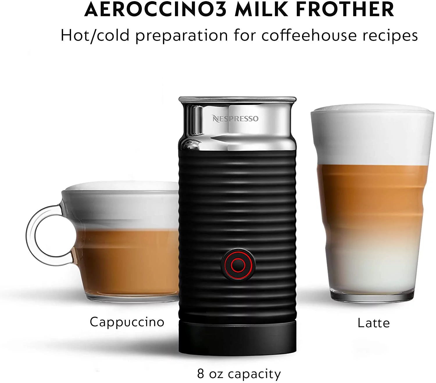 Coffee and Espresso Machine with Milk Frother Matte Black C3133