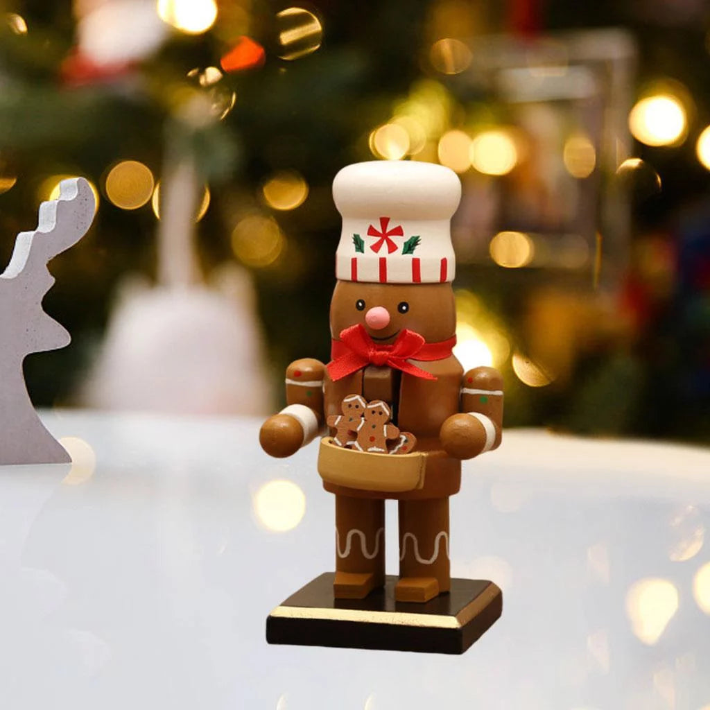 Nutcracker Puppet Toy 16cm Xmas Gingerbread Decor F380928