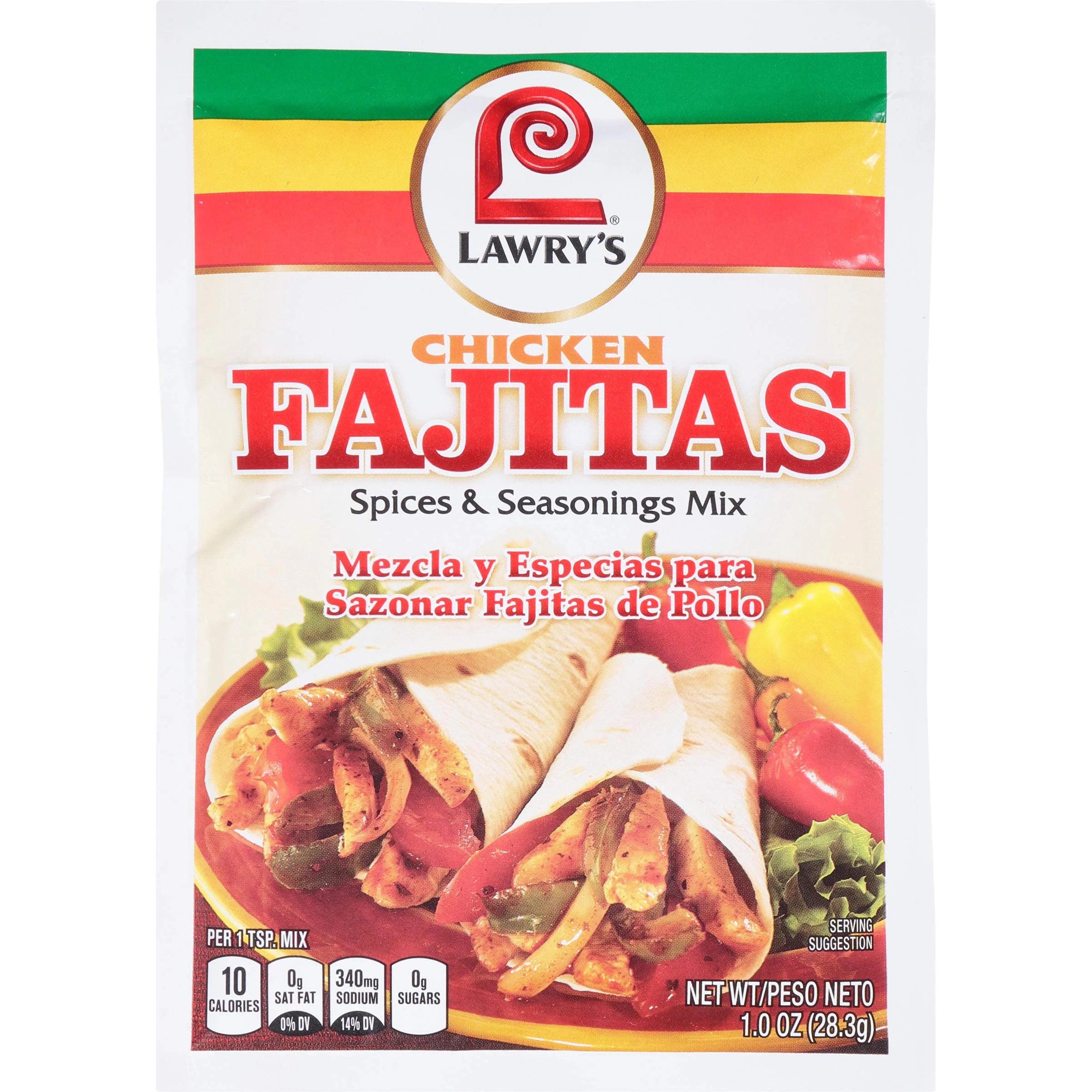 Fajita Chicken Seasoning, 1 Ounce Pack of 12 F30326