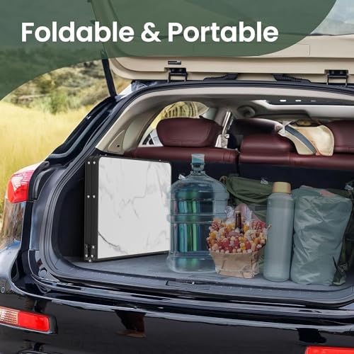 Folding Camping Table Small 2ft, Portable with Extra Space, Aluminum V581