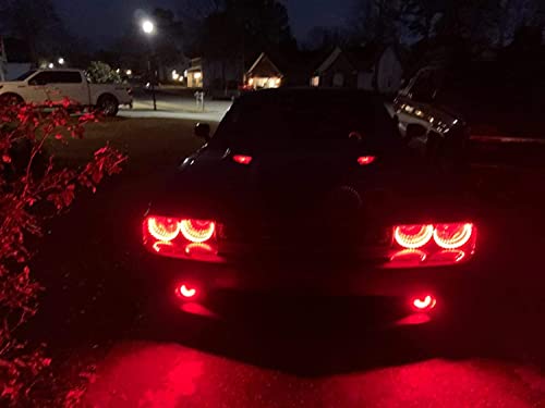 3-Inch Projector Fog Light Kit with Red LED Halo Ring X365459