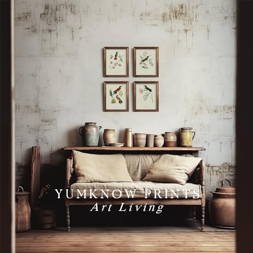 Botanical Bird Wall Art Poster for Bedroom Bathroom E29177