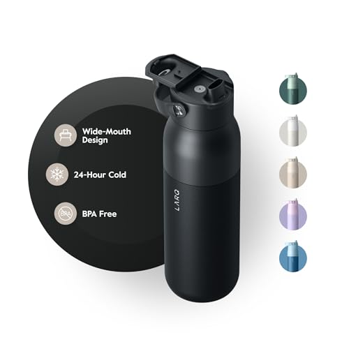 Insulated Stainless Steel Water Bottle with Silicone Handle, 34oz Z278258